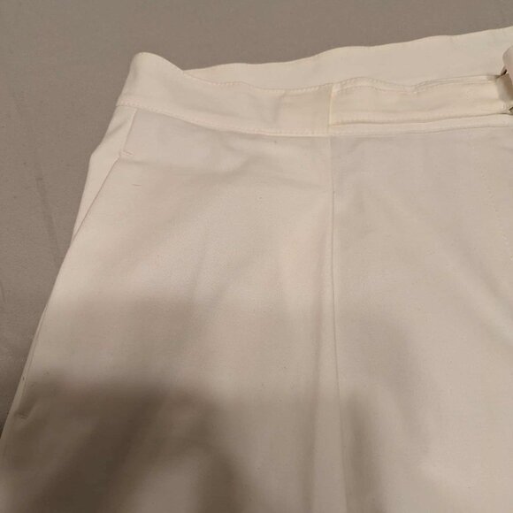 Akris Punto White on White Dinner or Office Slacks Women 34 Poly & Spandex - NWT - Picture 4 of 14